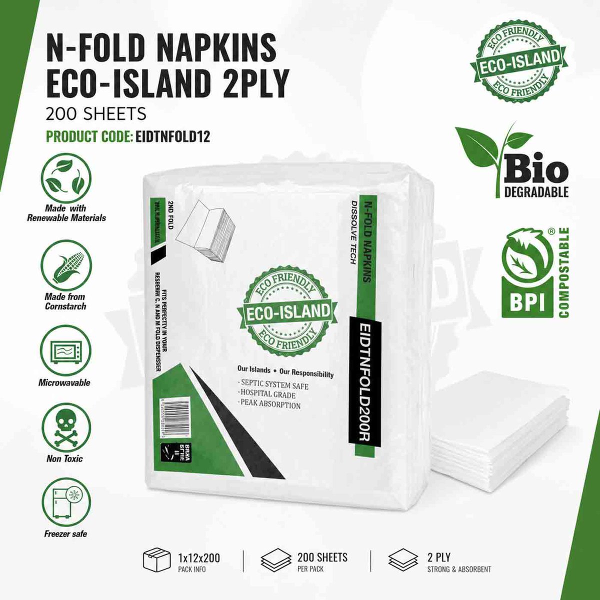 plasticpro3's tweet photo. Eco-Island N-Fold Napkins 2ply 1/12/200 — greener dispenser packs for VI cafés &amp; bars.
Available now — https://t.co/Havn8hVTXP
Call/WhatsApp: +1 284 442 3331 | +1 284 542 3331
P3 Paper Plastic Products — Great Products. Better Service.
#EcoIsland #P3VI https://t.co/dL5Y4ldiin