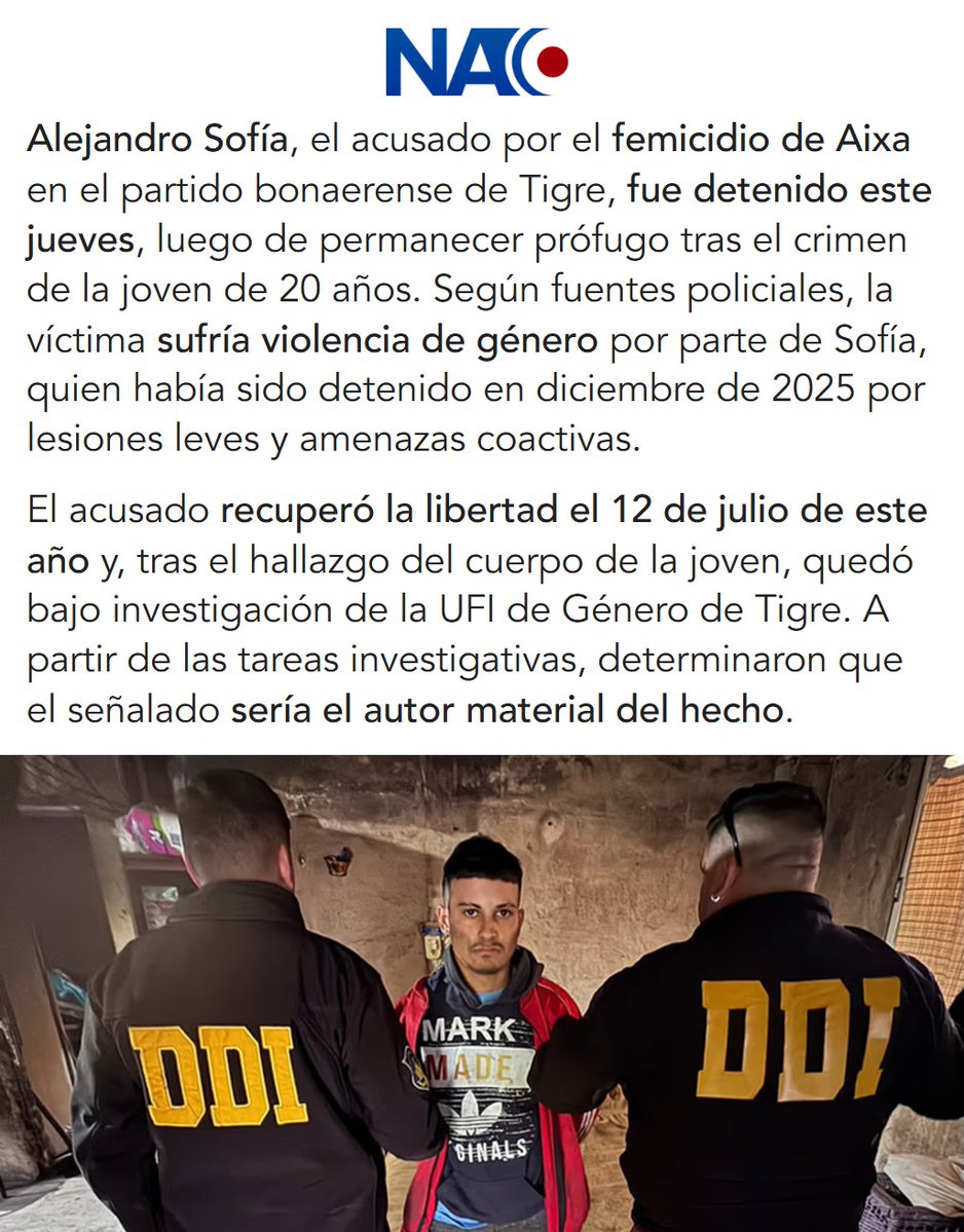 porquetendencia's tweet photo. "Aixa":
Porque detuvieron a Alejandro Sofía acusado por su femicidio https://t.co/jx7Ya6kDTK