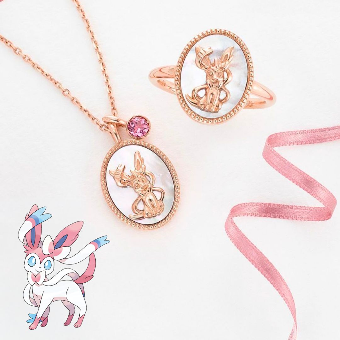 mecchaJP's tweet photo. 💗 Let Sylveon Add a Little Sparkle to Your Look 🎀 
Pokémon - Silver Pink Gold Necklace &amp; Ring - Sylveon ✨ Check them out at the link below!
🛑 https://t.co/PiMkhND6Ff 

#Pokemon #PokemonAccessory #Sylveon #Cute https://t.co/mozthLSEjV