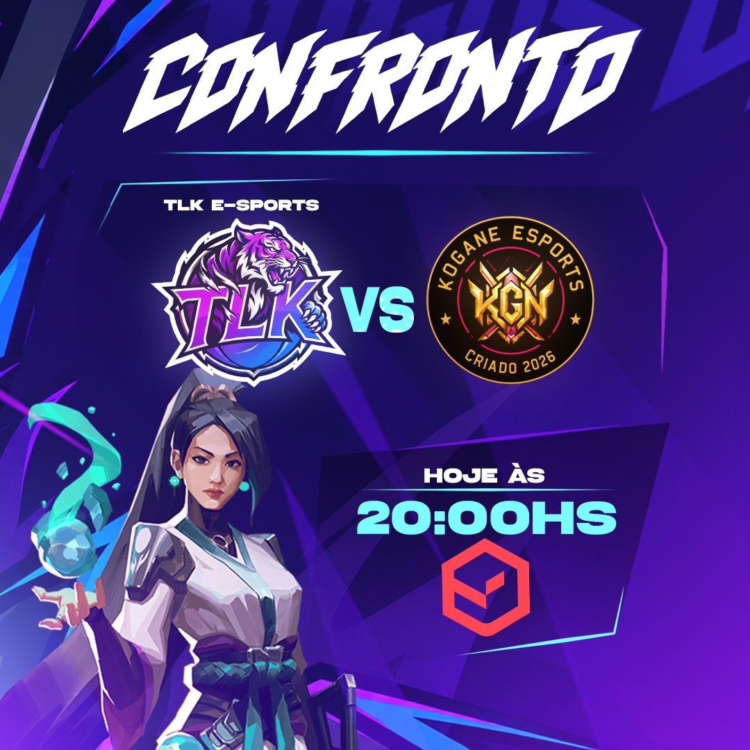 tlkesportsgg's tweet photo. Dia de jogo pesado na Prime League @LigaGG_ 🎯
Hoje, às 20h00, a TLK E-sports cruza o caminho da Kogane. Não tem mapa tranquilo, não tem espaço para brinde: é confronto direto pelo topo, onde qualquer vacilada na rotação custa caro no placar.
#GoTLK https://t.co/pTLTzFWf23