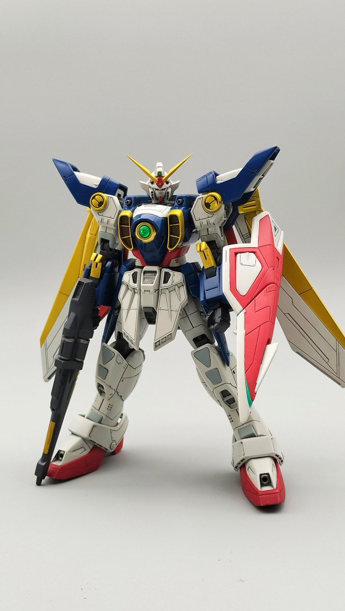 2hinfan's tweet photo. 平成ガンダムの旧1/100HGって神キットばかりだよね
過去作で粗はあるけど、お気に入りのW
#ガンプラ　#旧HG #ウイングガンダム https://t.co/0pnW6g1D6r