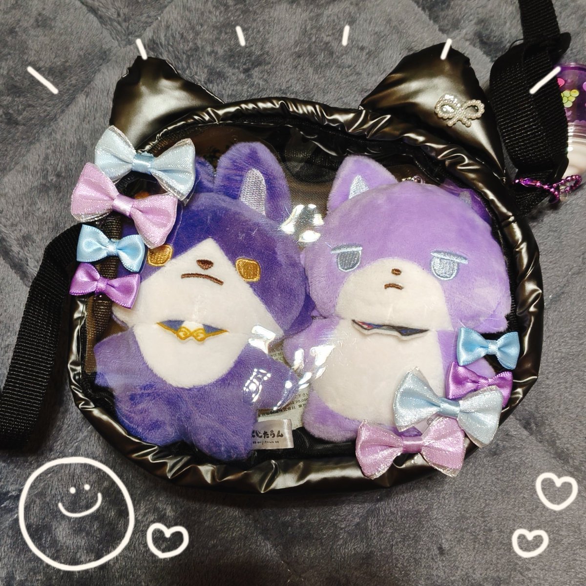 bullet6967's tweet photo. たうんポーチ乾いた！リボンばちばちにつけた  可愛い https://t.co/7iQtx652Gm
