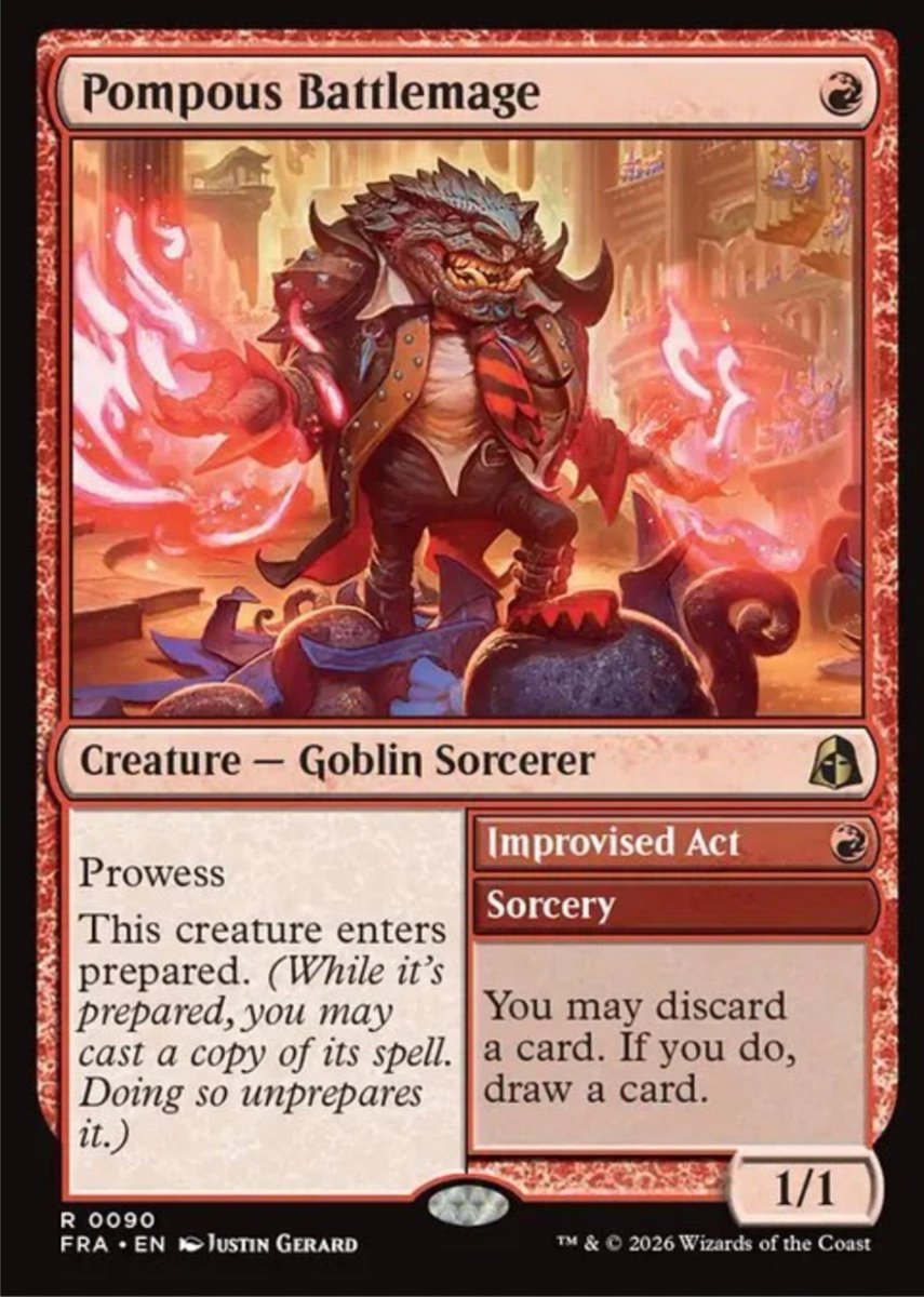 elBBmtg's tweet photo. The way I see it, there are two possibilities:

Either people get way too hyped about new cards as soon as they put up even the slightest results,

or I’m just too stupid to understand how a 1/1 with prowess and no haste in Modern (that maaaaybe lets you cast a second bad spell) is better than SLICKSHOT.

Feel free to opt for the second option XD, i won't get offended

@fireshoes ❤️