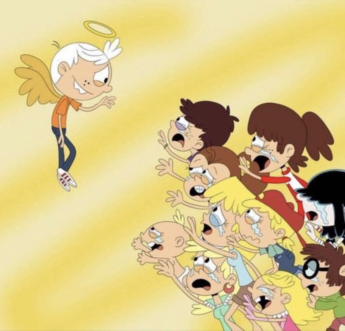 voshiburi's tweet photo. oh god EVERY TIME I try to draw something sad and serious, I remember these fuckass sad loud house fanarts https://t.co/yXTych6TIA