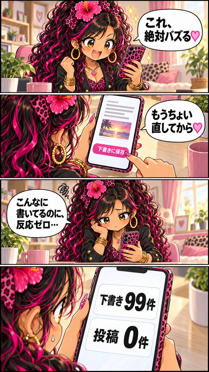 gyaruX_4coma's tweet photo. 完璧にできたら動こ〜って思ってたけど、
動かなぃと分かんないこともあるんよネ。

ひとまず60点。続きゎやりながら考えよ♡ https://t.co/kFvceWABoF