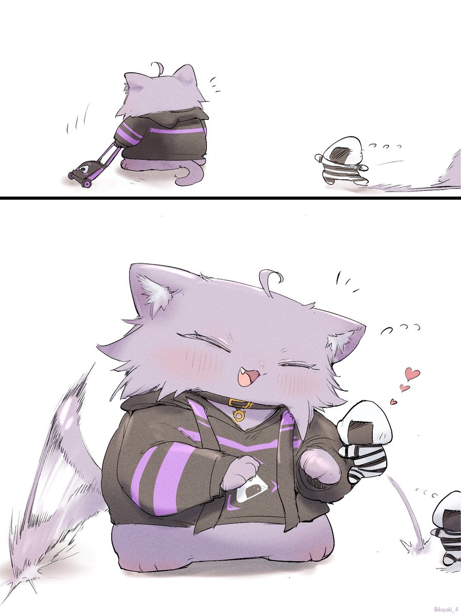 ikayaki_4's tweet photo. #絵かゆ
しっぽで語る🧶  🍙💨 https://t.co/gMoOvNzjcc
