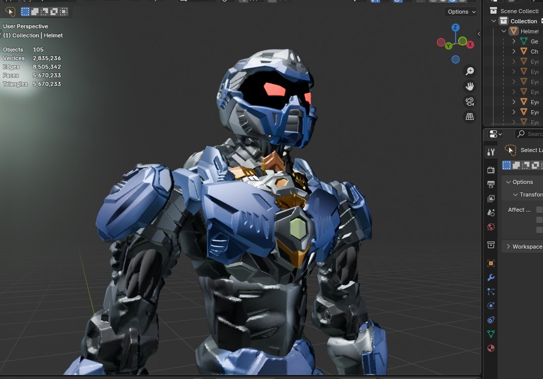 masterROBOMAN's tweet photo. (1/4) So, apperently, you can now port your models from Dreams into blender or any other 3D program! (Still requires retopo and riging, but still!)

#MadeinDreams #Blender #3Dmodeling #DreamsToPC #OC https://t.co/K1Dhc1R9ny