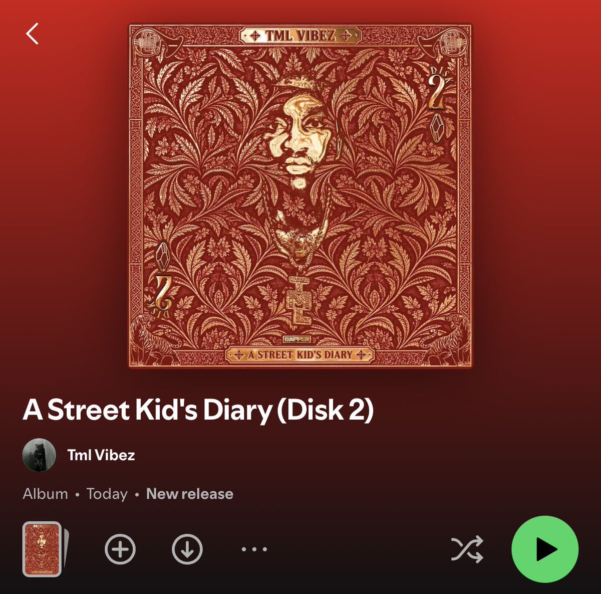 thedebuthub's tweet photo. 🚨 OUT NOW🚨

👤 TML VIBEZ
💽 A STREET KID’S DIARY (DISC 2)

FEATURES ⤵️

▫️VORY
▫️VICTONY
▫️AYO MAFF
▫️SHODAY
▫️LASMID
▫️BLAQBONEZ
▫️MAVO https://t.co/TndDi0yYFx