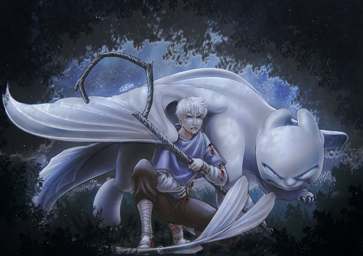 OladushekCos's tweet photo. Jack &amp; Light Fury (Moonlight)❄️

#jackfrost #hijack #frostcup #hiccup #httyd #lightfury https://t.co/jcRFoY32y8