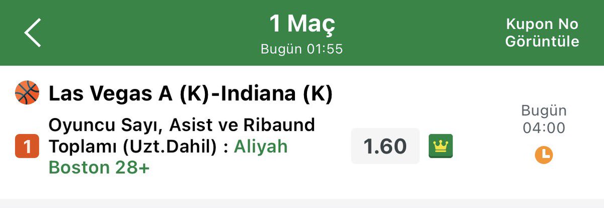 nbavipboxx's tweet photo. İyi geceler #WNBA 🏀

Orta - yüksek güven 3 tercih 
Geride kalan 2 maçta seri 1-1 e geldi !
Maça açılan en alt barem 178.5 
Çeyrek başına 45 sayı ortalaması düşüyor.
Biz en alt baremden 37 sayı bekleyelim.

İndiana Fever da Aliyah Boston iki maçta da 28 ve üzeri istatistik ile maçı tamamladı . 
Las Vegas Aces takımının yıldızı Jackie Young her iki maçta 32 baremi geçti 

Bugün bu iki oyuncunun da sürelerine bakıldığında S+R+A olarak geçmelerini düşünüyorum