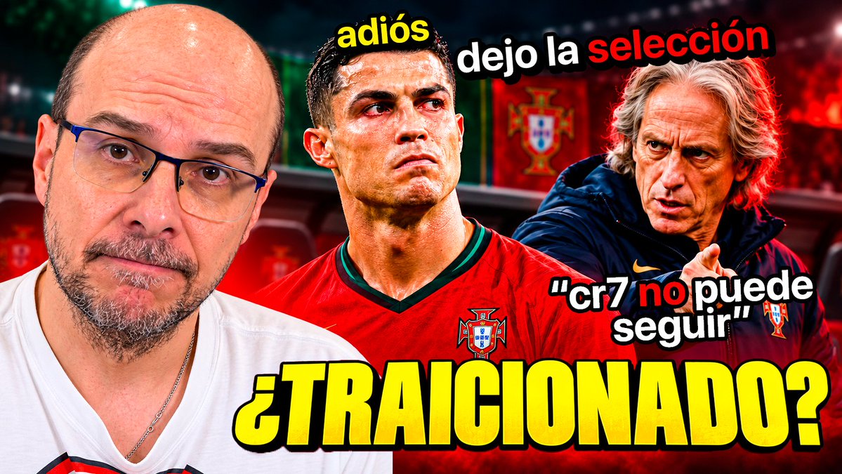 2010MisterChip's tweet photo. ‼️NUEVO VÍDEO‼️

LA TRAICIÓN QUE SACÓ A CRISTIANO RONALDO DE LA SELECCIÓN

Es imposible gestionar peor una situación tan delicada. Jorge Jesus, en un cruce de cables que ya es historia del fútbol, pisoteó a Cristiano Ronaldo públicamente y la respuesta de e mayor goleador de todos los tiempos no se hizo esperar.

Video completo aquí 👇