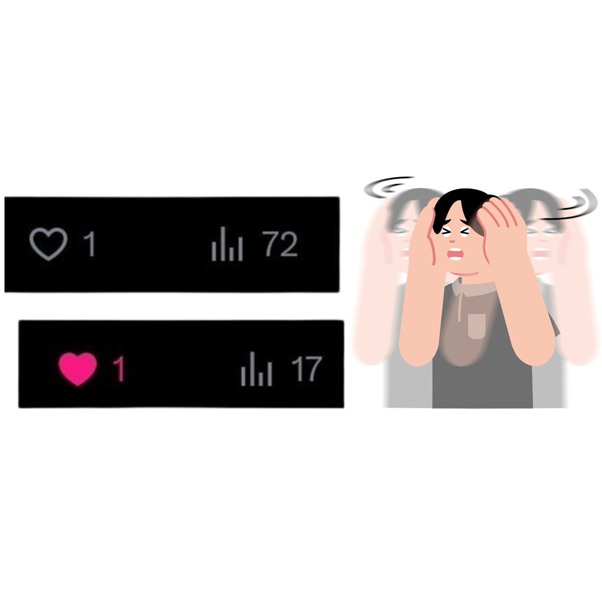 CuteLilyEn's tweet photo. When your post gets 72 views but only 1 like… 😭💀
X really said: I saw it I’m just not gonna interact 
#VTuber #VTuberMemes #VTuberLife #VArtist #Streaming #XTwitter https://t.co/qY7hg03GQI