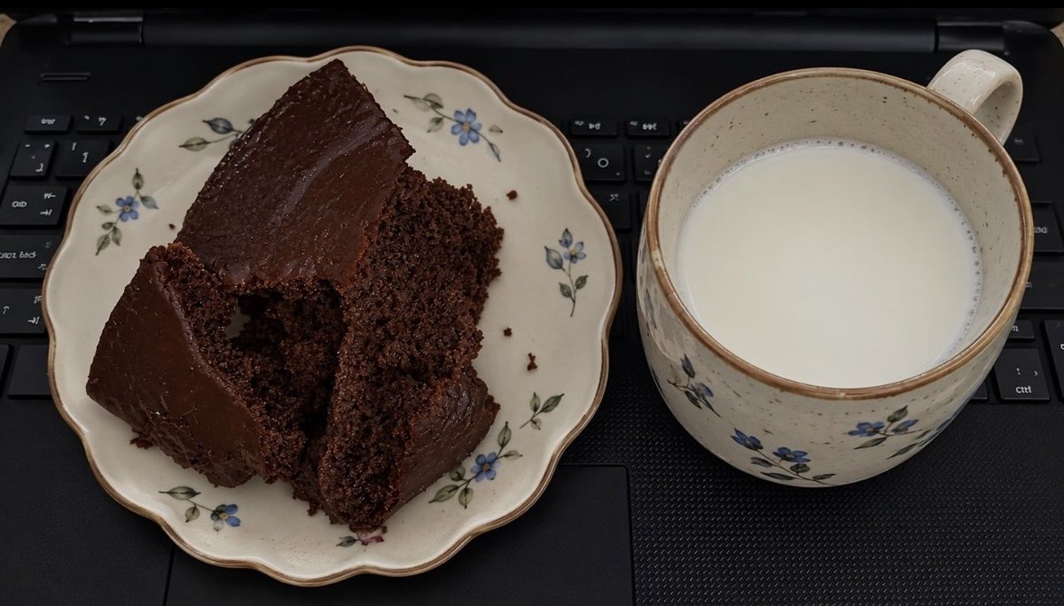 Sraphinetosl's tweet photo. cookies and milk before bed dear lord i am ready for whatever tomorrow decides to throw at me https://t.co/OqPIO72ij6
