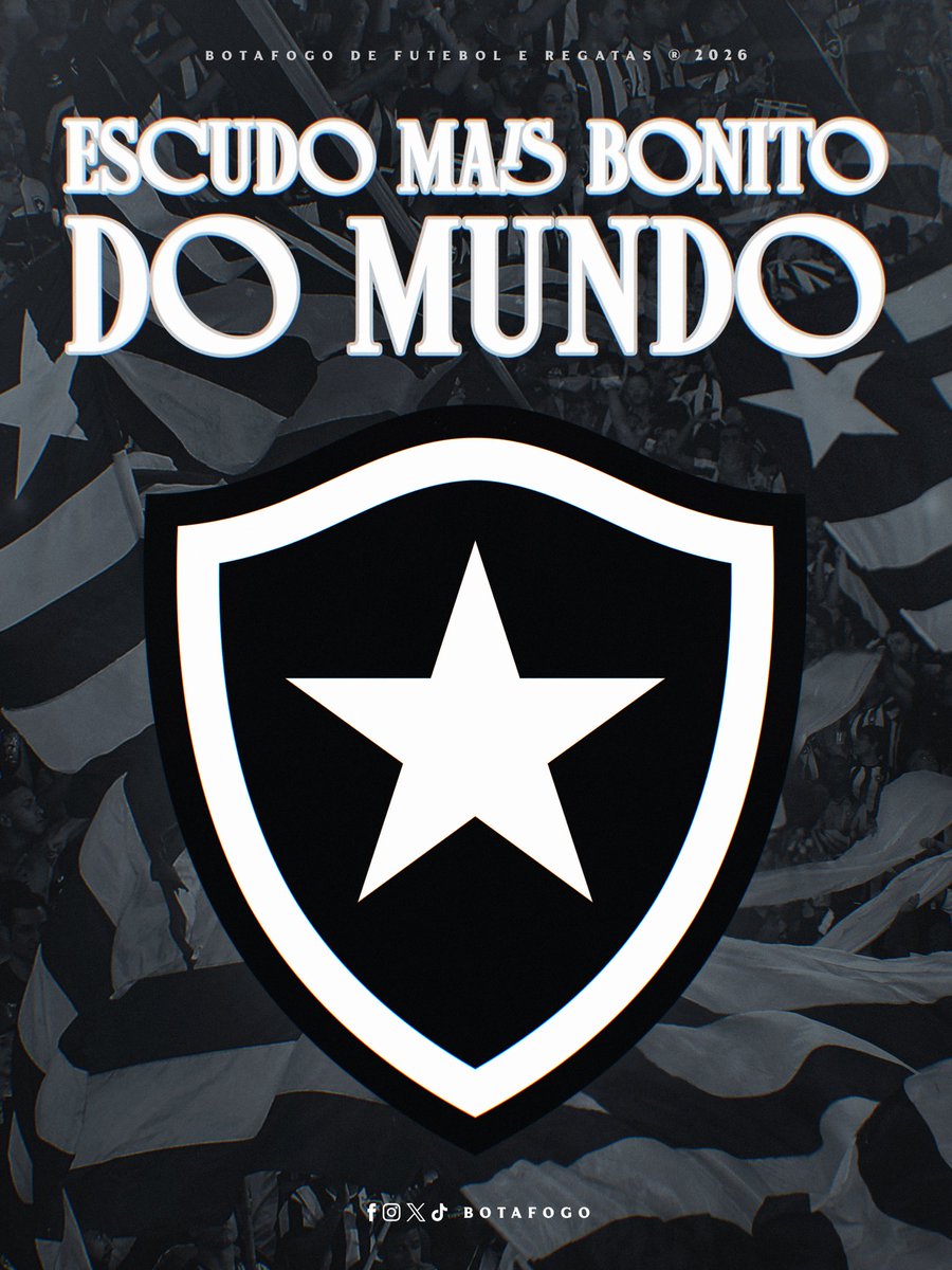 Botafogo's tweet photo. O MAIS BONITO ENTRE TODOS OS ESCUDOS DO MUNDO ⭐️🫀 #BFR https://t.co/221kaEU9Dx
