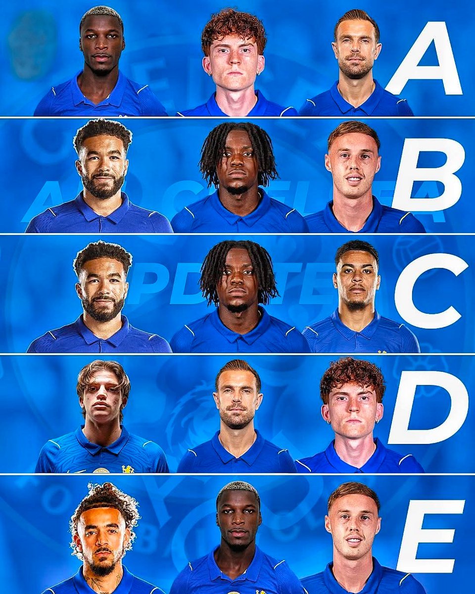 CFCplays's tweet photo. 🚨💣 If Xabi Alonso changes his set-up to Midfield 3, Which Midfield Trio Are You Picking? 👀

🅰️ Caicedo — Barco — Henderson 

🅱️ James — Lavia — Palmer

🇨 James — Lavia — Rogers 

🇩 Palestra — Henderson — Barco 

🇪 Gusto — Caicedo — Palmer

🤔 Which one is your favourite?

Or would you build your own Midfield Trio setup? 👇