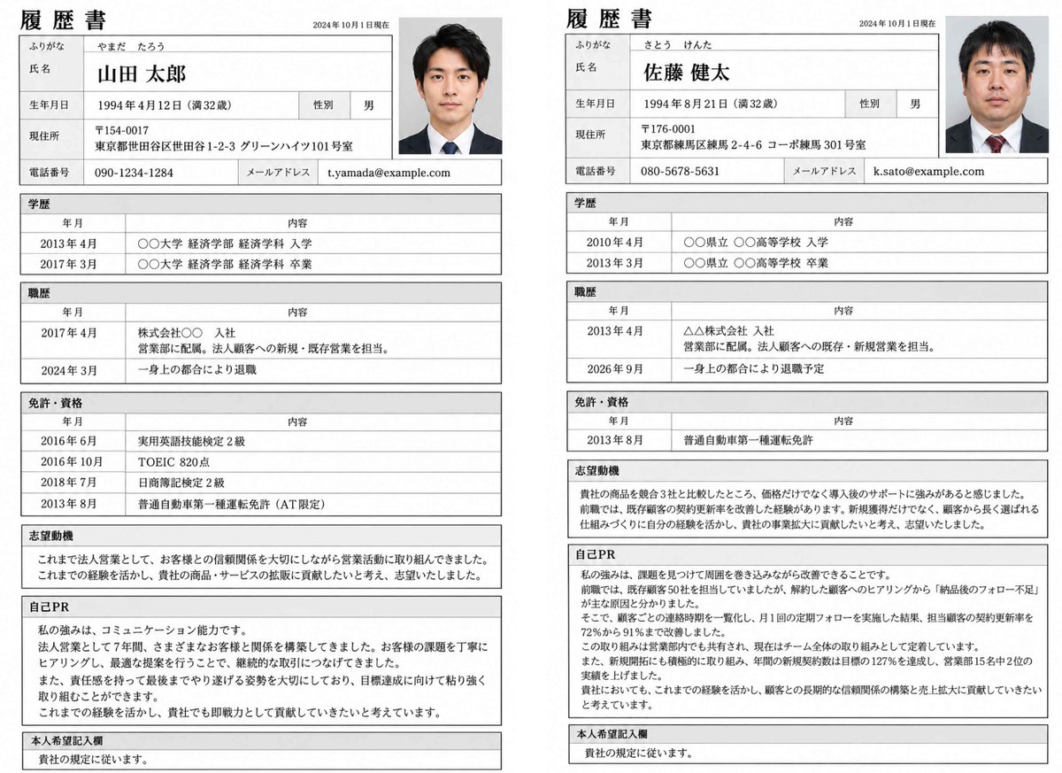 Sasaki___web's tweet photo. 優秀な履歴書
←大卒で落ちた　　高卒で受かった→ https://t.co/7eSZOabjfE