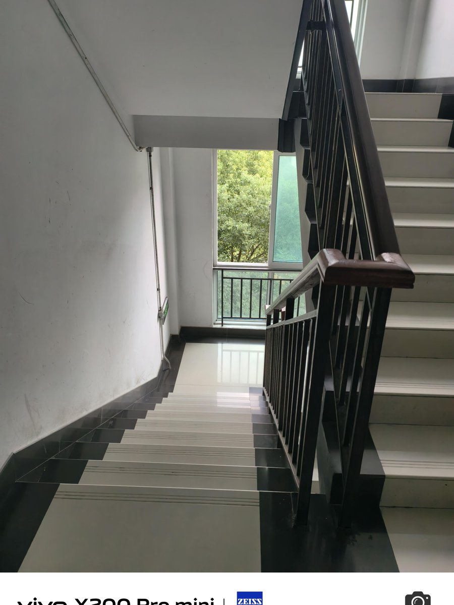 luddack's tweet photo. I passed by a residential栋 where the stair瘫 was unusually steep, my friend比谭实 joked it’s a challenge for fitness! https://t.co/C4YLwgciUi