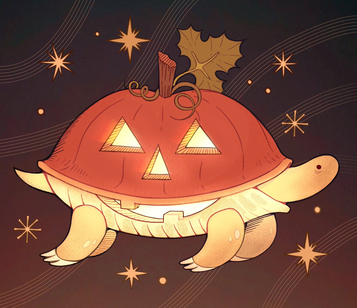 passionpeachy's tweet photo. pumpkin turtle to celebrate october 🎃 https://t.co/G3HDmcUZks