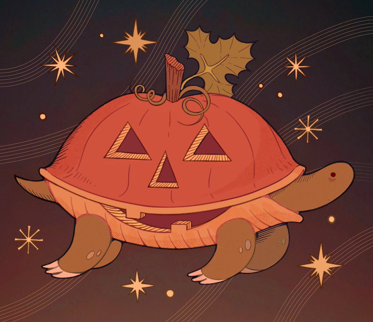 passionpeachy's tweet photo. pumpkin turtle to celebrate october 🎃 https://t.co/G3HDmcUZks
