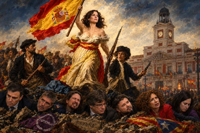 socialismoolib1's tweet photo. 🇪🇸#ESPAÑA #HORIZONTE #SVGALA4

#Noticias

🔫01/10/2026 SOCIALISMO o LIBERTAD  

COMUNISMO o LIBERTAD  

GOBIERNO GANSTER BUITRES #SOCIALISTAs-#COMUNISTAs #PSOE #SÁNCHEZ 

AMENAZA a @IDIAZAYUSO

#OKUPACIÓN de SOL: GOLPE de ESTADO  

🐀A las RATAS: MATARATAS

⚰️HUELE a PERRO MUERTO https://t.co/6Hemuwfzgs