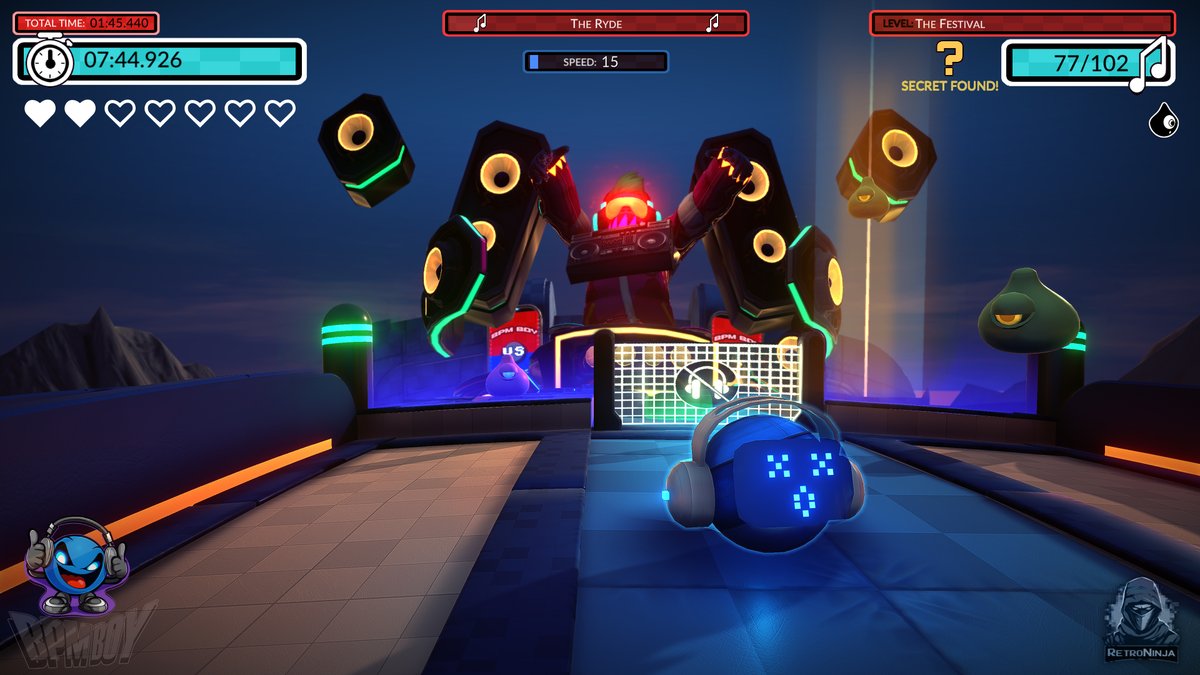 Twitchfactor's tweet photo. BPM Boy is coming soon for PC/SteamDeck.

Enhanced graphics, new music, new levels, cross-platform leaderboards, same great physics-based platforming and funky music.

Play the Demo, Wishlist the game!
https://t.co/TwkjqCeC3Y https://t.co/eFtiufJ8b7