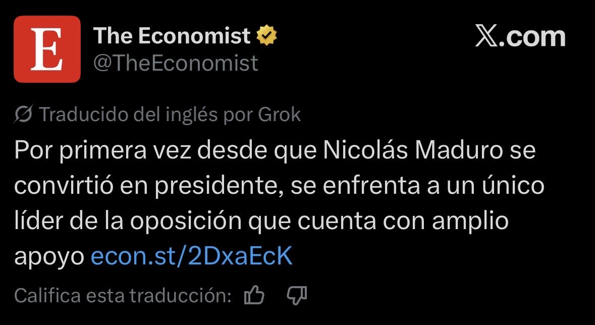 DanielEGongoraO's tweet photo. Bukele es “el dictador de El Salvador”; Maduro, “el presidente y líder venezolano”. El doble rasero de @TheEconomist es vergonzoso. Hace tiempo que dejaron de ser un medio creíble; su politización es tan evidente que cada vez cuesta más distinguir su periodismo de la propaganda. https://t.co/ORbN5mIGc0