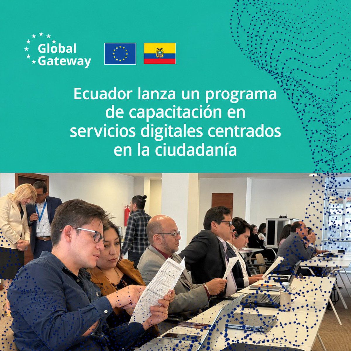 UEenEcuador's tweet photo. ¡Acompañamos a Ecuador en su camino hacia un Estado más digital, transparente e inclusivo!
A partir de octubre, dentro de las iniciativas del proyecto Tinkuy, e-Governance Academy @egovacademy (eGA) impulsará un nuevo programa de capacitación para fortalecer las habilidades de las y los servidores públicos ecuatorianos en diseño de servicios y transformación digital.
En esta etapa, el programa de formación reunirá a equipos clave del Ministerio del Trabajo, la Agencia Nacional de Tránsito @ANT_ECUADOR, el Servicio Público para Pago de Accidentes de Tránsito (SPPAT) y la Dirección General de @RegistroCivilec.

De la mano de las expertas de la eGA, Anne Nurmik y Piret Saartee, los participantes analizarán las necesidades de los usuarios, rediseñarán servicios, probarán soluciones y desarrollarán hojas de ruta prácticas. Además, realizarán una visita de estudio a Estonia para conocer de primera mano el funcionamiento de su gobierno digital y adaptar sus mejores prácticas a Ecuador.

🇪🇺 Desde la Unión Europea, apoyamos este esfuerzo integral que, en el marco de #GlobalGateway, promueve transformaciones digitales con un enfoque centrado en las personas.

👉 Desliza por el carrusel para conocer más sobre este proyecto y los próximos pasos de Ecuador hacia mejores servicios públicos digitales.
 
(🧵)