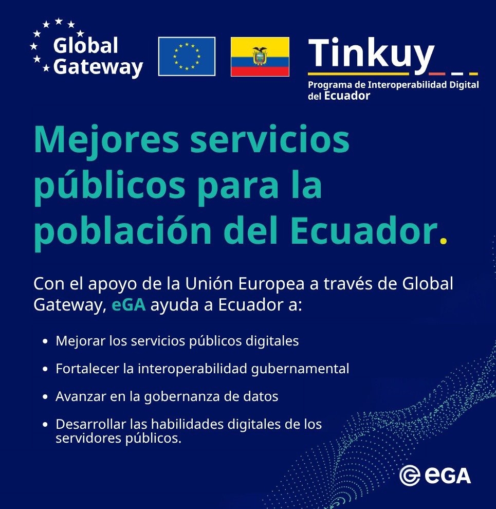 UEenEcuador's tweet photo. ¡Acompañamos a Ecuador en su camino hacia un Estado más digital, transparente e inclusivo!
A partir de octubre, dentro de las iniciativas del proyecto Tinkuy, e-Governance Academy @egovacademy (eGA) impulsará un nuevo programa de capacitación para fortalecer las habilidades de las y los servidores públicos ecuatorianos en diseño de servicios y transformación digital.
En esta etapa, el programa de formación reunirá a equipos clave del Ministerio del Trabajo, la Agencia Nacional de Tránsito @ANT_ECUADOR, el Servicio Público para Pago de Accidentes de Tránsito (SPPAT) y la Dirección General de @RegistroCivilec.

De la mano de las expertas de la eGA, Anne Nurmik y Piret Saartee, los participantes analizarán las necesidades de los usuarios, rediseñarán servicios, probarán soluciones y desarrollarán hojas de ruta prácticas. Además, realizarán una visita de estudio a Estonia para conocer de primera mano el funcionamiento de su gobierno digital y adaptar sus mejores prácticas a Ecuador.

🇪🇺 Desde la Unión Europea, apoyamos este esfuerzo integral que, en el marco de #GlobalGateway, promueve transformaciones digitales con un enfoque centrado en las personas.

👉 Desliza por el carrusel para conocer más sobre este proyecto y los próximos pasos de Ecuador hacia mejores servicios públicos digitales.
 
(🧵)