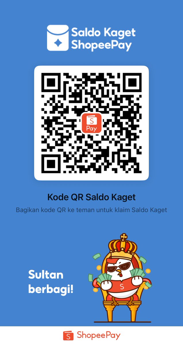 sasabzy's tweet photo. Kamu menerima kiriman Saldo Kaget ShopeePay. Klaim sekarang di Aplikasi ShopeePay 👉 https://t.co/QVgFKbIPl3
Gunakan nomor HP yang sama untuk klaim saldo dan login aplikasi ShopeePay.
#SaldoKagetShopeePay
#AplikasiShopeePay https://t.co/QHxiqpKt9J