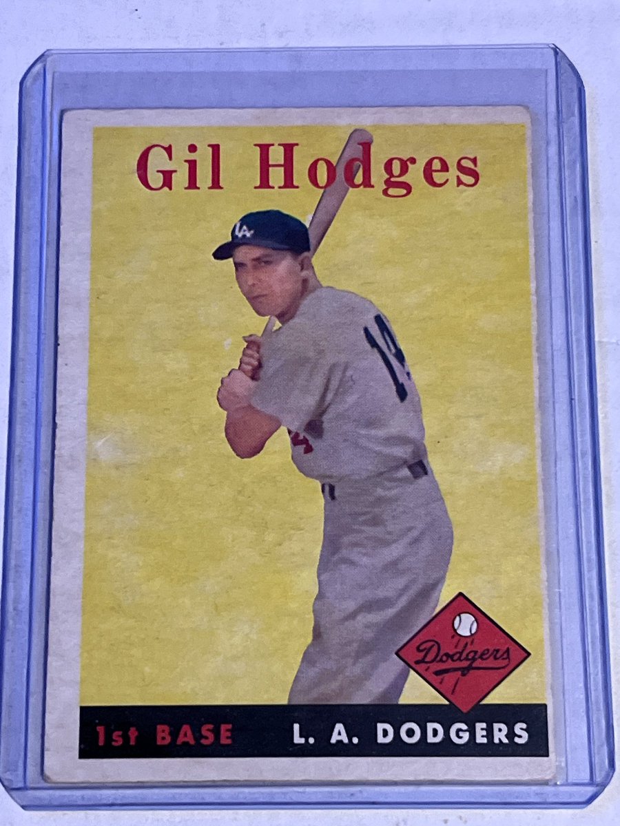 SignedCards's tweet photo. $5 Pwe 1958 topps Gil Hodges https://t.co/i4xzBOpSil