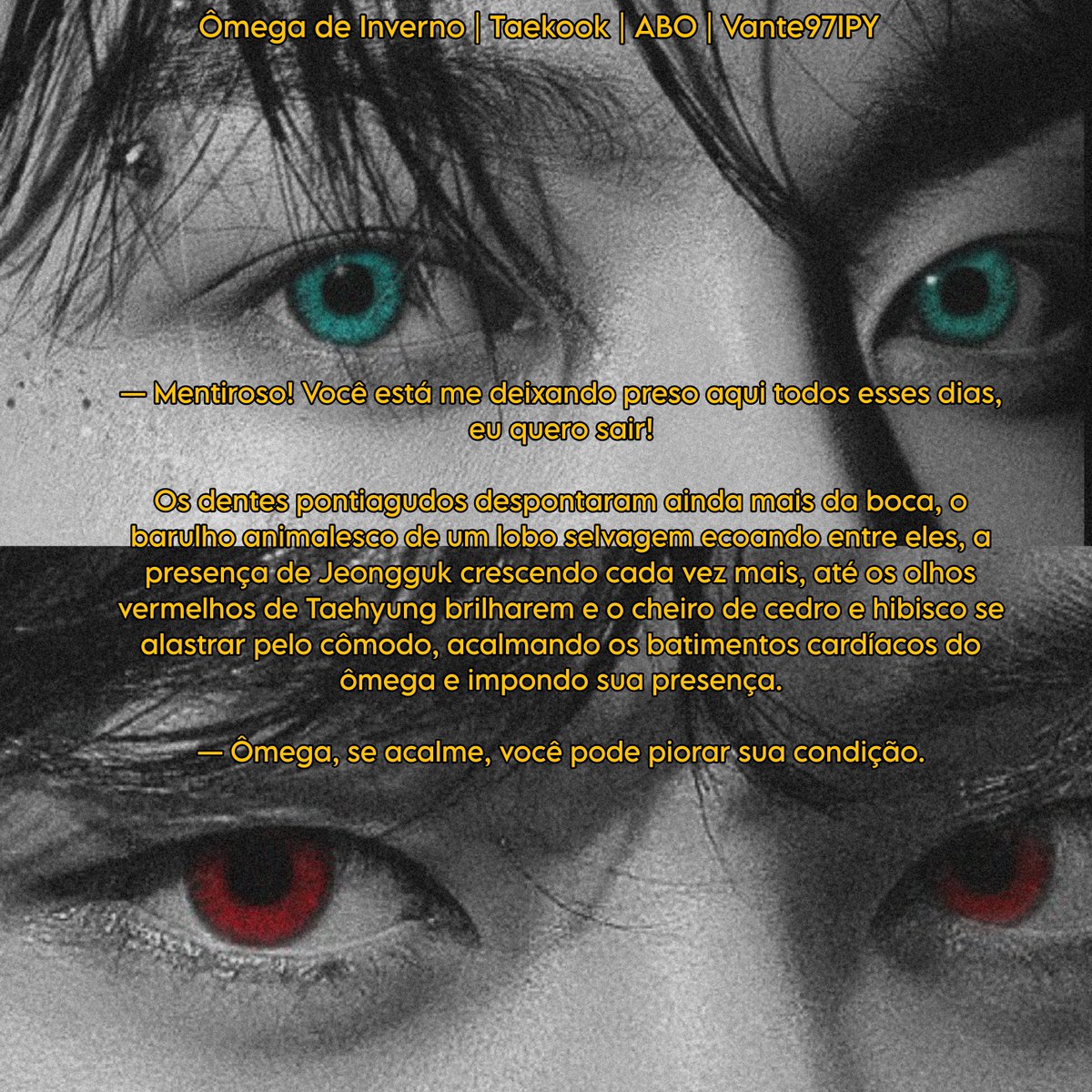Vante97IPY's tweet photo. "Uma simbiose perfeita, onde ambos dependem um do outro para sobreviver. Existem sentimentos que ômega e Jeongguk compartilham e estão em sintonia o suficiente para causar problemas para Taehyung e seu alfa."

Capítulo 04 | Ômega de Inverno | TK às 18hrs | 02.10.2026
#ABOTKFest https://t.co/WaUzx88ZB7