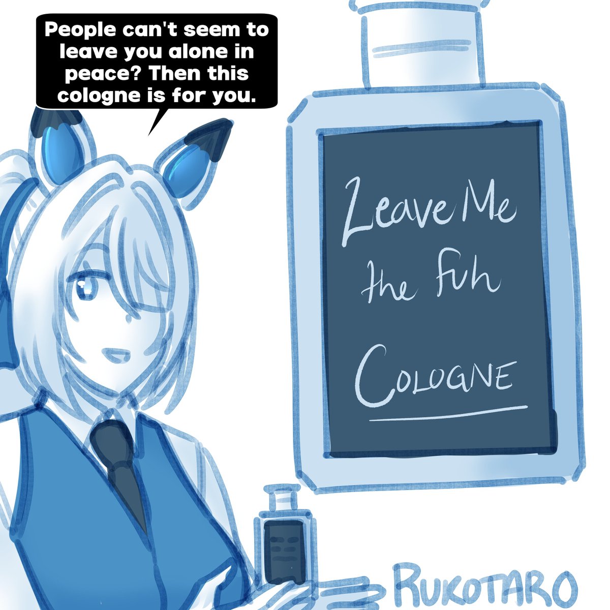 Rukotaro's tweet photo. Sigrid advertising  a cologne.

#ZZZㅤ #zzzeroㅤ #ZenlessZoneZero‌ https://t.co/vXzo1wLERt