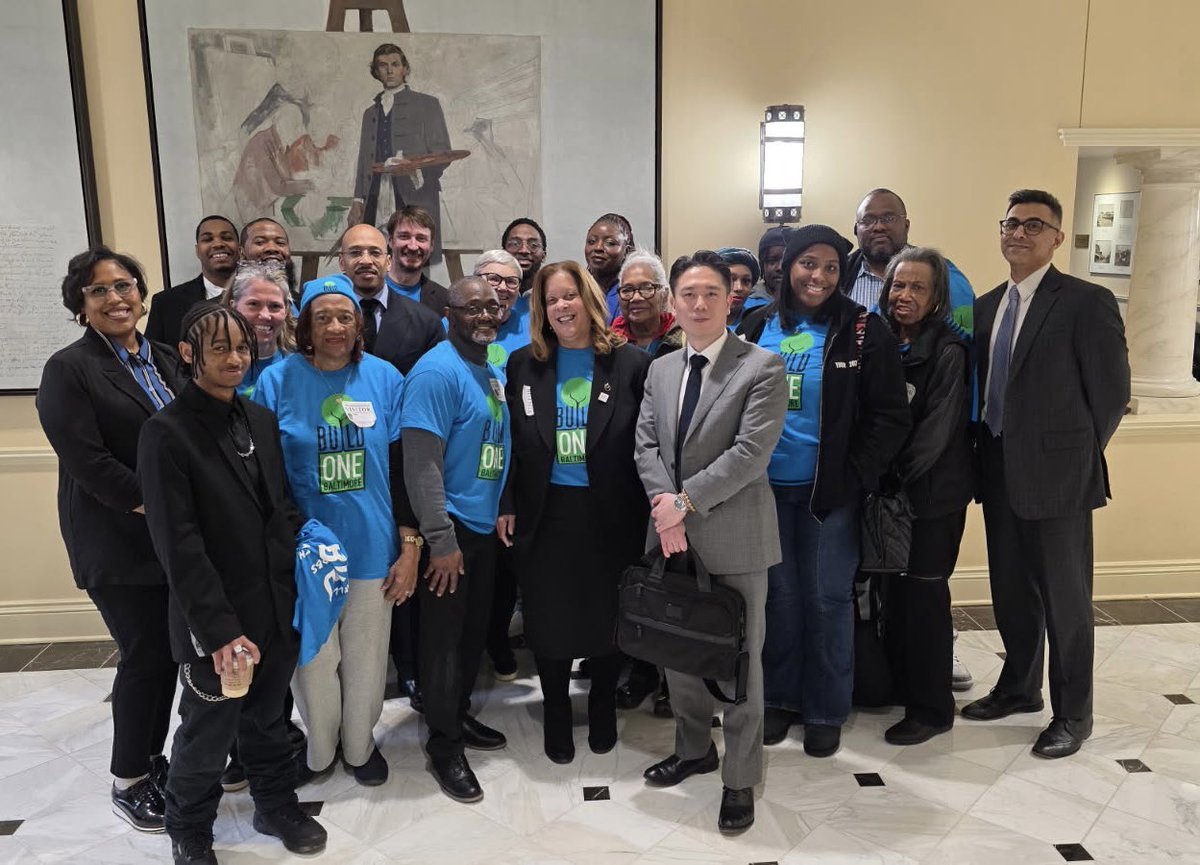 BUILDBaltimore's tweet photo. BIG DAY! Today, the Fair Chance Housing Law goes into effect, making it possible for the more than 1 million people with a record to have a fairer shot at housing by regulating landlords’ use of background checks. Thanks to partners &amp; legislative leaders who made this possible! https://t.co/EX0sYvVrdX