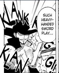 Poshestman's tweet photo. Zoro should be taking notes of everything Mihawk told him Baratie, because his hawk eyes have yet to miss.

He saw everything wrong and gave Zoro a perfect point of reference. 

#ONEPIECE1195 #ONEPIECE https://t.co/GD9ZWPYABB
