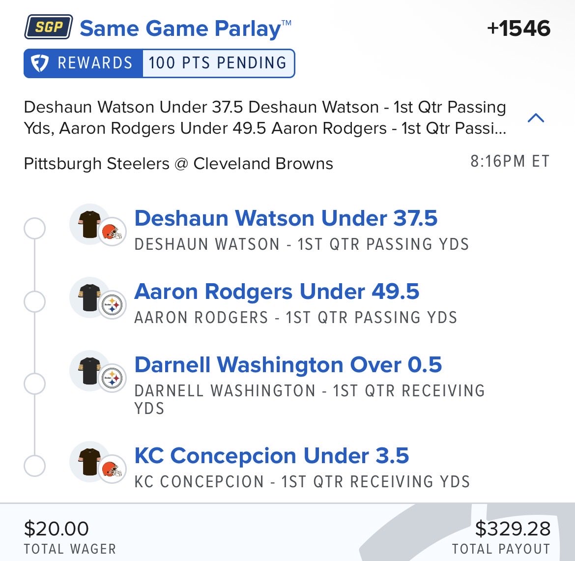 DeadPresPicks's tweet photo. 🏈🚀1Q Thursday Night Football SGP

$20 👉 $329

@Playbook 

Tap the playbook link below to tail ⬇️⬇️ https://t.co/rqVq8Yli3p