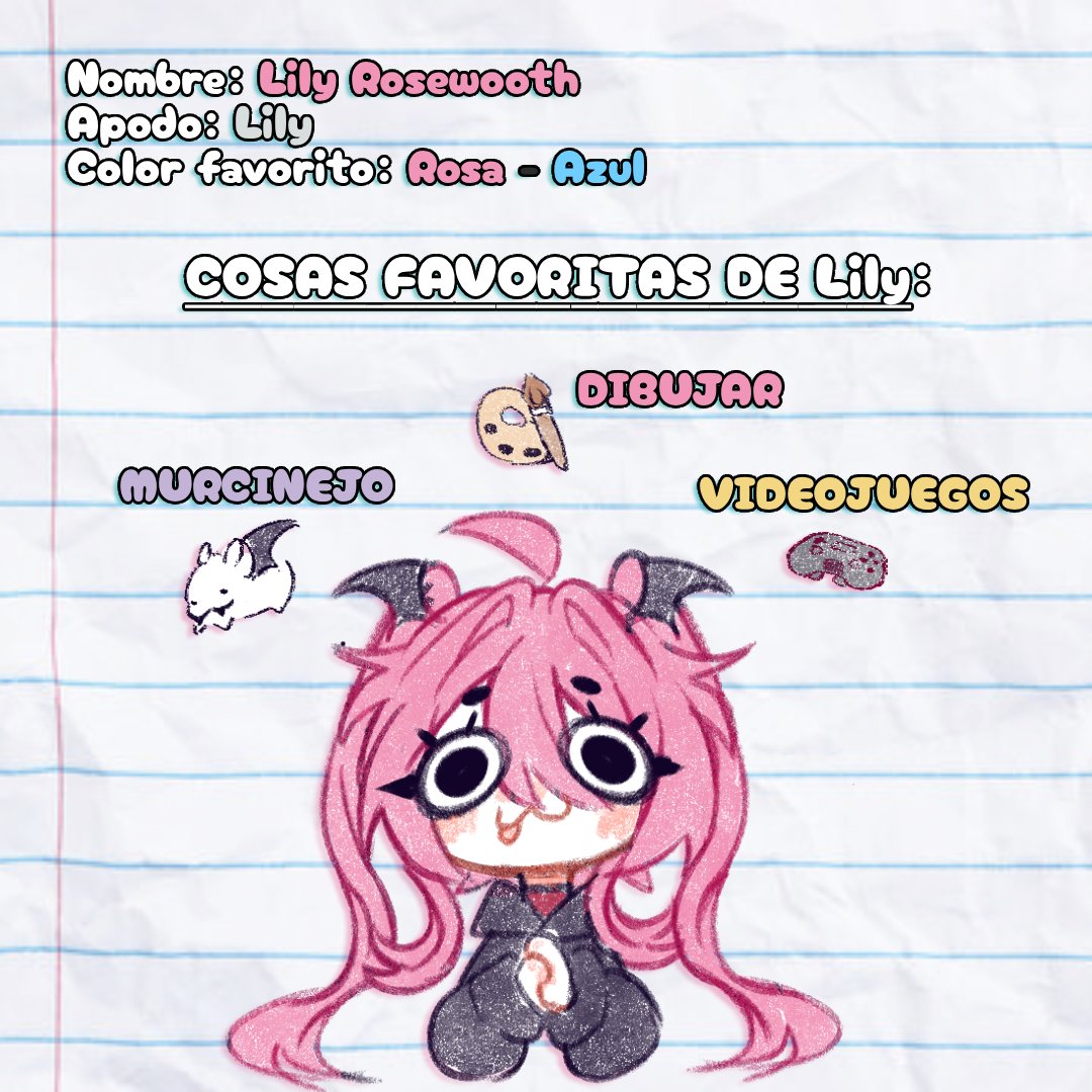 AzuhhLy's tweet photo. ¡Hola! Soy Lily Rosewooth, aunque pueden llamarme simplemente Lily! 💗

Me encanta pasar el tiempo dibujando, jugando videojuegos y disfrutando de la compañía de un buen amigo peludito. 🐇🎨

¡Espero nos llevemos bien!🎀

- Lily💗 https://t.co/1YdG7srVaQ