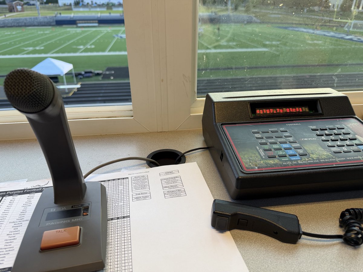 fsthomp's tweet photo. Double duty tonight for Bowling Green vs. Warren Central High School Football game tonight!!! PA and clock!! https://t.co/uL2TiiHFun