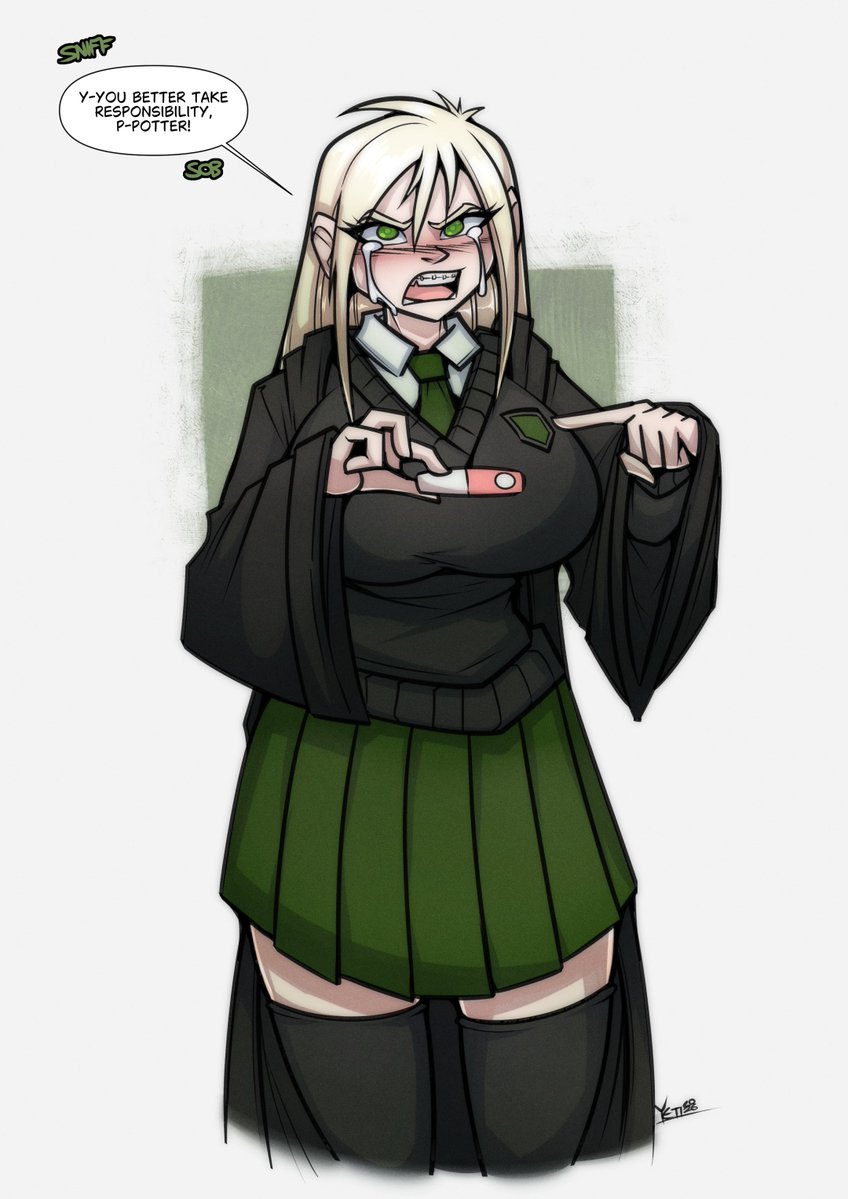 SexualYeti's tweet photo. The test was broken (she doesn't understand Muggle superiority) #Malfoid https://t.co/IHDWoXROwU