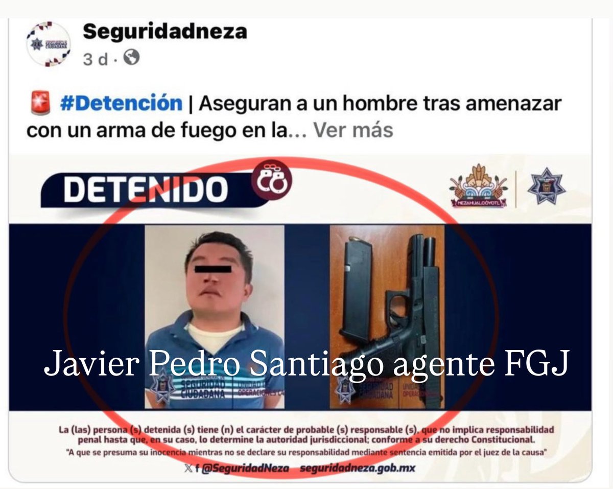 c4jimenez's tweet photo. NO ES SU PRIMERA BRIAGA PROBLEMÁTICA
Es el agente de @FiscaliaCDMX Iván Pedro Santiago 
Hace meses descubrieron q andaba BRIAGO soltando balazos con su hermano -también agente- en @GobNeza 
Al hermano lo detuvo @seguridadneza y así lo boletinó.
Él se les escapó.
Como no pudieron fincarle nada, solo fue cambiado de adscripción.
No aprendió: ahora chocó su auto y luego inventó q se lo habían robado.
@PDI_FGJCDMX lo descubrió.

El caso #C4EnAlerta