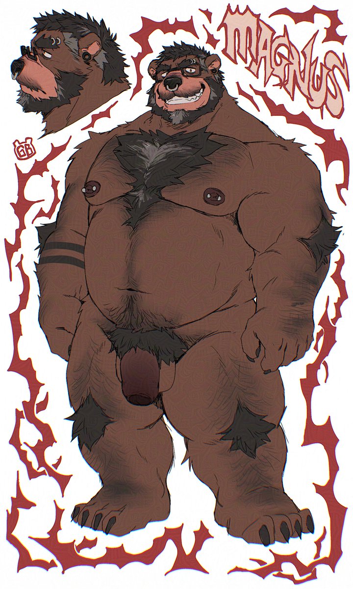 BearWivMe's tweet photo. Its been less than a day and I already made a new outfit for Magnus lmao 

Here's the final reference for his outfit and also him in full nude 🐻❤️‍🔥⛓️ https://t.co/hzfXhRcJYT