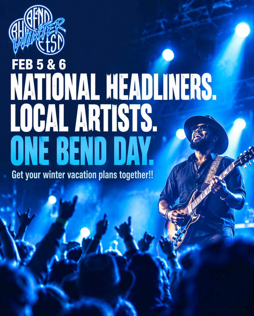 BendBluesFest's tweet photo. Get those winter trip plans to @VisitBendOR booked! https://t.co/KpzlG7NCy4