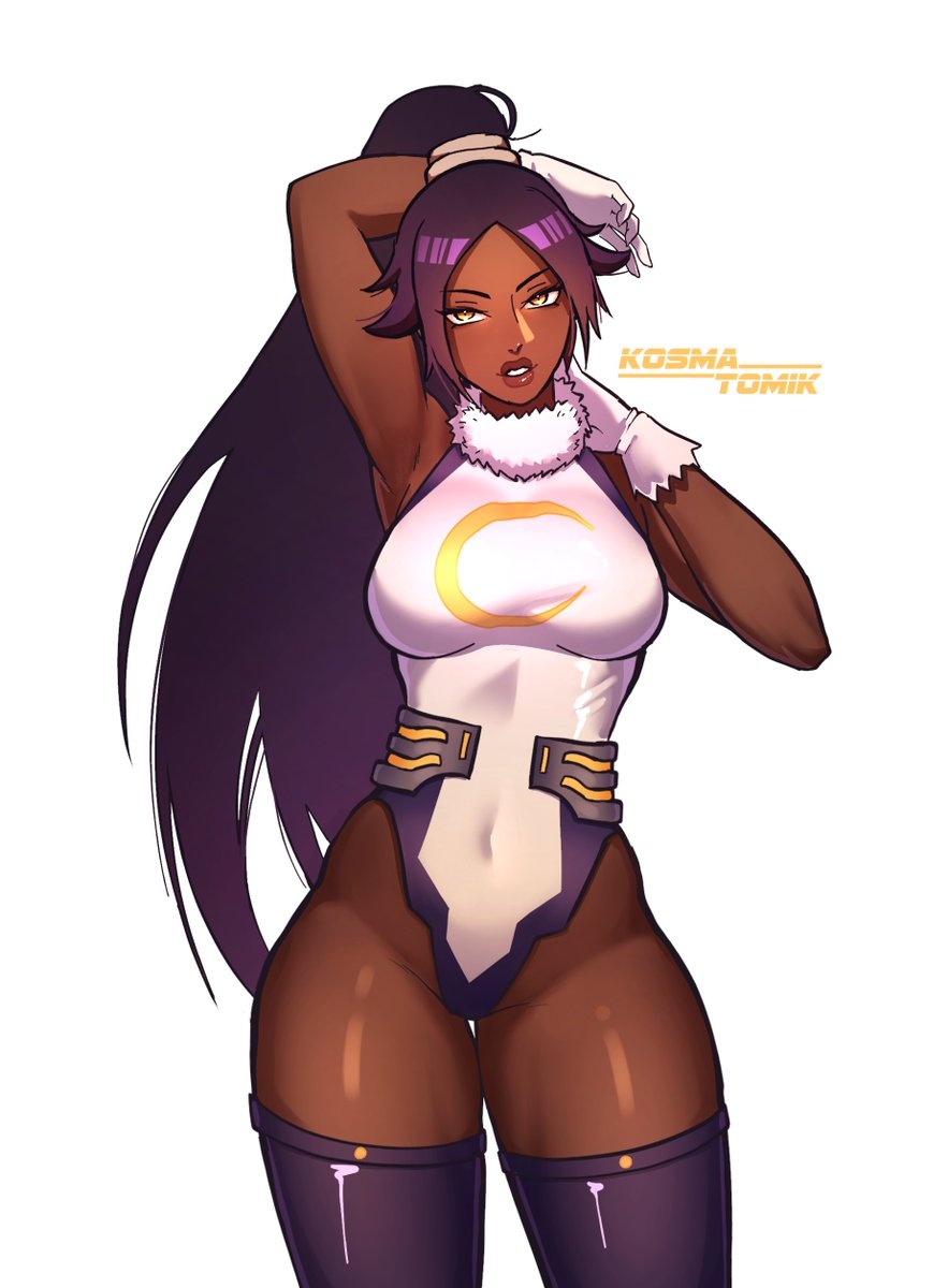 Kosma_tomik's tweet photo. Yoruichi with Mirko's suit ✨ https://t.co/EK9eia5HRf