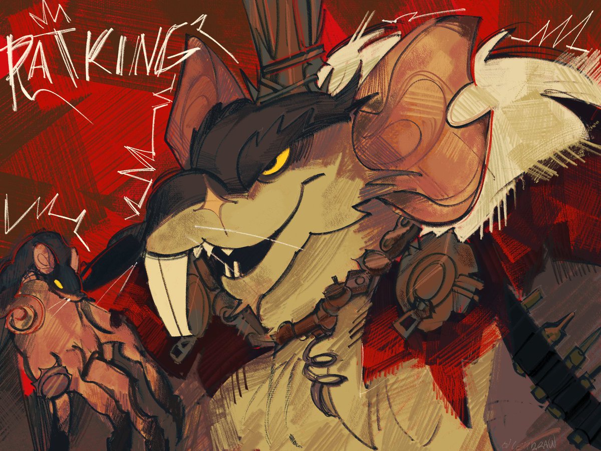 ley_draw's tweet photo. Hail the Rat King! 
#RatKing #deadlock https://t.co/X4TSBitIm9