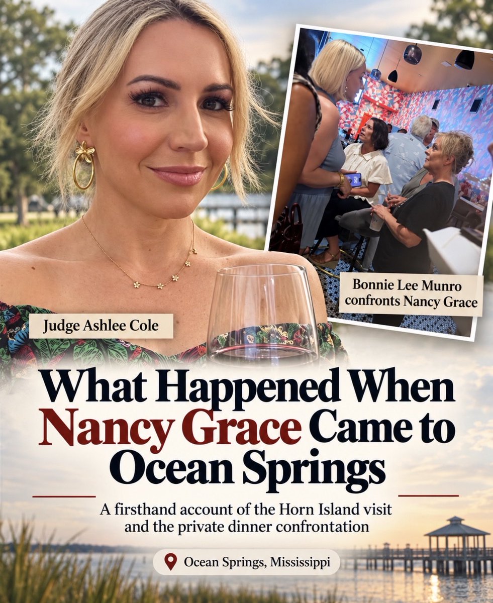 SarahisCensored's tweet photo. I haven’t really told the full story of what happened when Nancy Grace came to Ocean Springs, Mississippi - especially what happened during my final evening there.

So here it is. A thread 🧵 

Nancy and I did not arrive together, and we did not travel to Horn Island together. We had three boats taking people out to the island that morning, and Nancy rode on a completely separate boat from me.

And yes, speaking of that trip, I’m currently editing Episode Two of my Horn Island series and hoping to have it released tomorrow.

But back to Nancy.

The awkwardness started before we ever left the dock.

Everyone was gathered at the boat launch waiting for the group to arrive, and Nancy showed up last. From the moment she walked up, the atmosphere was incredibly uncomfortable.

She barely looked at me. She stood there awkwardly for a few minutes. 

Nancy and I had already publicly disagreed over her coverage of the Nolan Wells case. I had confronted her online over what I believed were repeated insinuations that the boys who were with Nolan somehow had something to do with what happened to him. Previously, one of the members of the United Cajun Navy had also made Nancy cry. 

So yes - there was tension.

Members of the United Cajun Navy were there. They shook Nancy’s hand. They were polite. They treated her respectfully. (As they could) 

But make no mistake, they were not happy with her.

Still, everyone was trying to give her a little grace.

The hope was that maybe, if Nancy actually came to Ocean Springs, saw Horn Island with her own eyes, spoke directly with the people involved, and listened to the families, she would go back to her enormous platform and report more accurately.

In hindsight, maybe everyone should have known better.

The backhanded jokes made did make me laugh. 

At one point, one of the United Cajun Navy guys asked Nancy whether he looked “fully clothed.”

I nearly lost it.

Anyone who has followed this case knows exactly why that was funny. Nancy had repeatedly discussed the fact that Nolan was reportedly found fully clothed, and the guys clearly had not forgotten some of the things that had been said publicly about this case.

Then came the question of boats. I asked whether Nancy would be riding with the United Cajun Navy and me.

The answer was basically: absolutely not.

I was riding with the Cajun Navy.

Nancy could figure out another boat.

If somebody else wanted to take her to Horn Island, so be it, but she was not going on our boat. And honestly, that worked out perfectly for me.

During that ride, I was able to get some fantastic footage, ask questions, and record some really good commentary from multiple members of the United Cajun Navy without any unnecessary distraction.

Once we arrived at Horn Island, Nancy did her thing and I did mine. I had zero desire to interact with her. I wasn’t there for Nancy Grace. I was there to work.

I walked the island. I filmed. I took pictures. I documented the water, the terrain, the conditions, the drop-offs, and everything I could. I interviewed people. I was there to understand the place where this tragedy unfolded and to get answers.

Nancy walked around separately.

Eventually, after I had already spent quite a bit of time filming, she came close enough to me to finally say something.

She looked at me briefly and said words to the effect of:

“I’m sure you can understand, but I don’t want my face or likeness in any of your images or videos.”

My response? “Okay. Sure.”

That was our entire interaction on Horn Island.

It was short. It was snippy. She walked away. Josh Gill and I looked at each other and we both had the same thought.  What a nasty person. 

And by then, Nancy had already appeared in the background of some of my footage, so her request simply created more editing work for me.