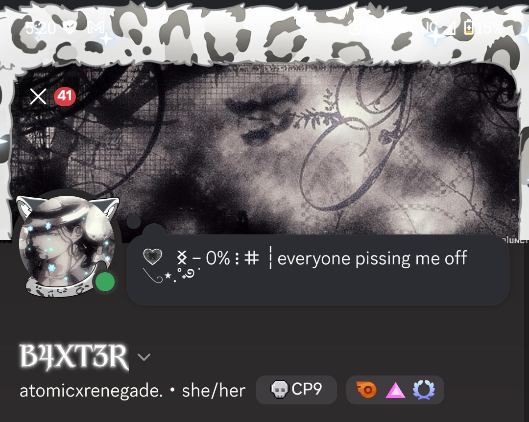 atomicxrenegade's tweet photo. i actually cheered, my new profile stuff is so cute https://t.co/h7CufAp3j8