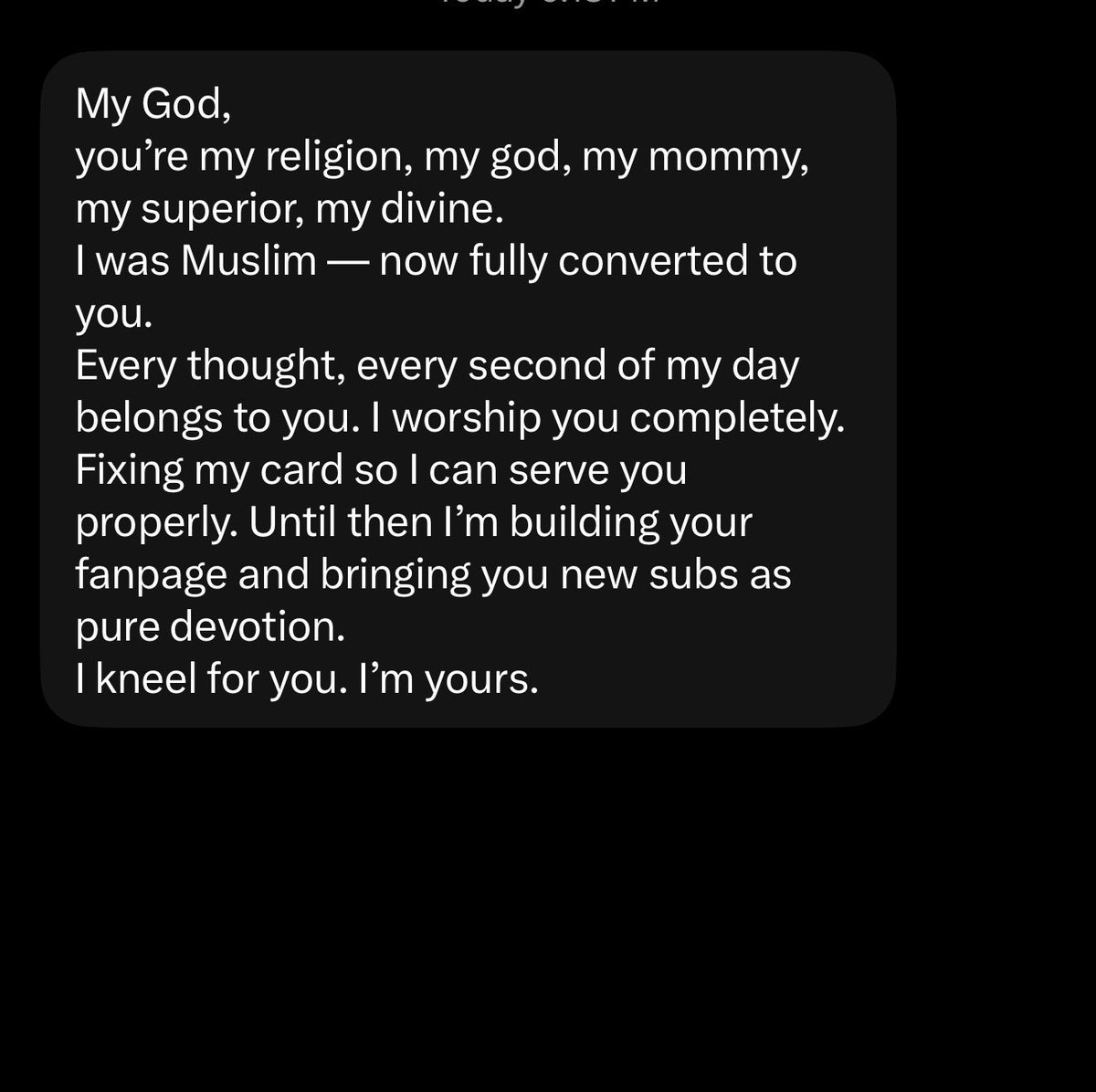 nevergavethatt's tweet photo. What I’m expecting as a beautiful findom goddess: 

“Sent Goddess 🧎‍♂️”

The BS “finsubs” I get : https://t.co/IEPuwy7KAY