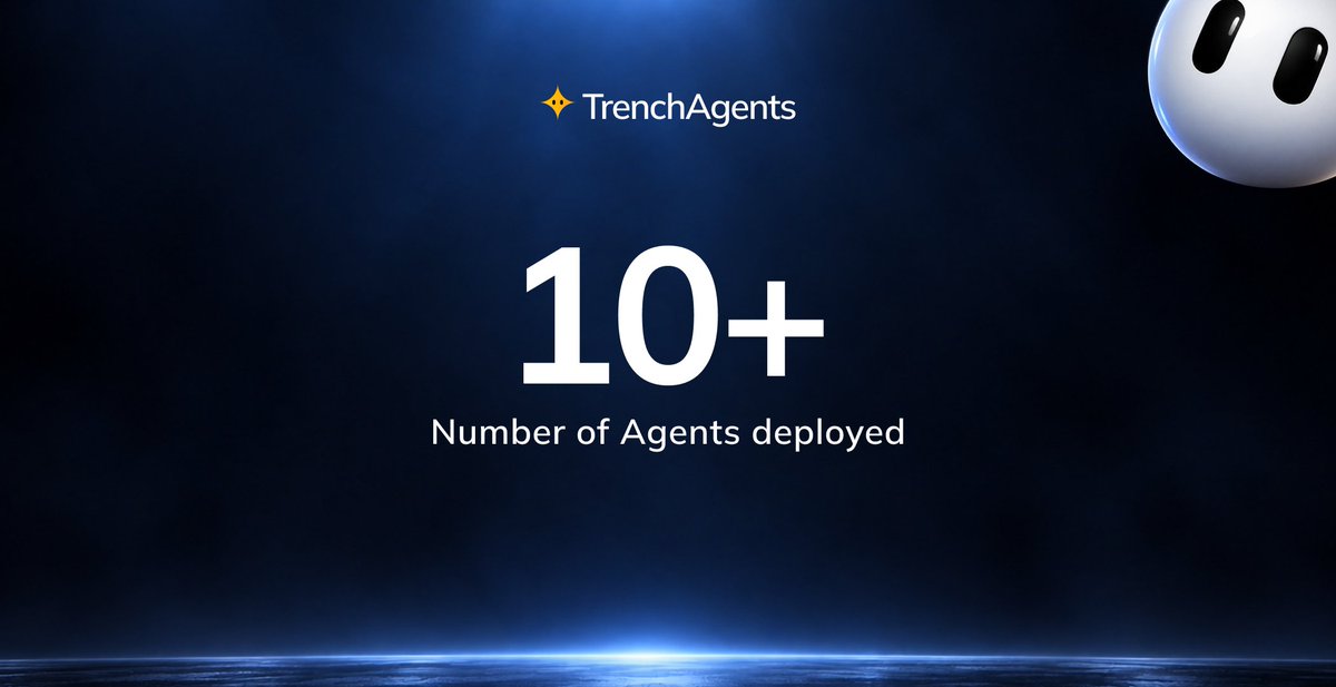 trenchagents's tweet photo. 10+ agents have been deployed to the trenches so far. We can go higher. https://t.co/9qxvNyLmg4