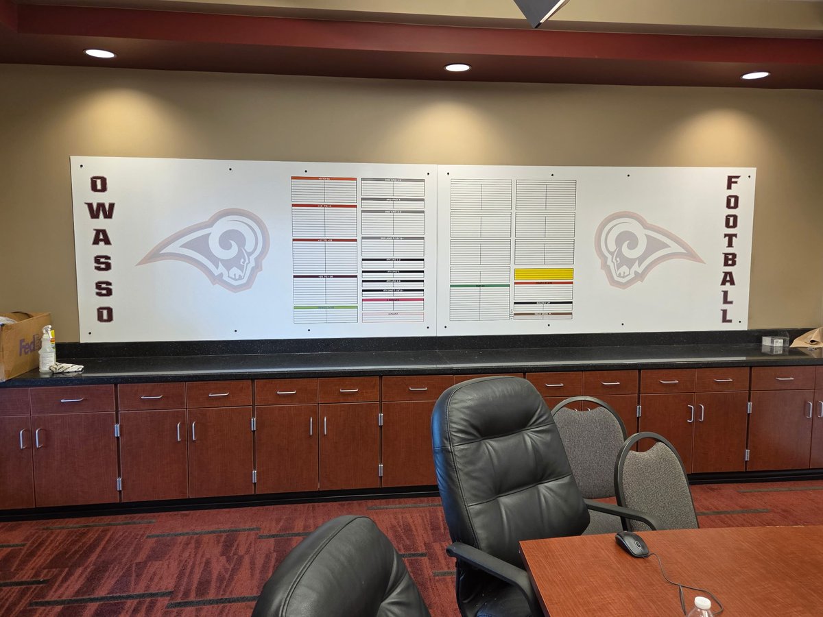 GC_Image's tweet photo. New plan boards and dry erase wraps for Owasso Football!
#gcifamily https://t.co/JxeK0F52ok