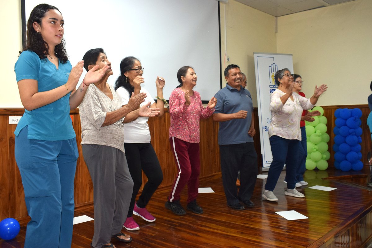IESSStodomingo's tweet photo. ¡Celebración, alegría y bienestar! 🎉👴👵

En el Hospital General Santo Domingo conmemoramos el Día Internacional del Adulto Mayor con música, actividades lúdicas y sonrisas, reafirmando nuestro compromiso con un envejecimiento activo, saludable y digno. 💙🏥 https://t.co/Wu7nBUnhV9
