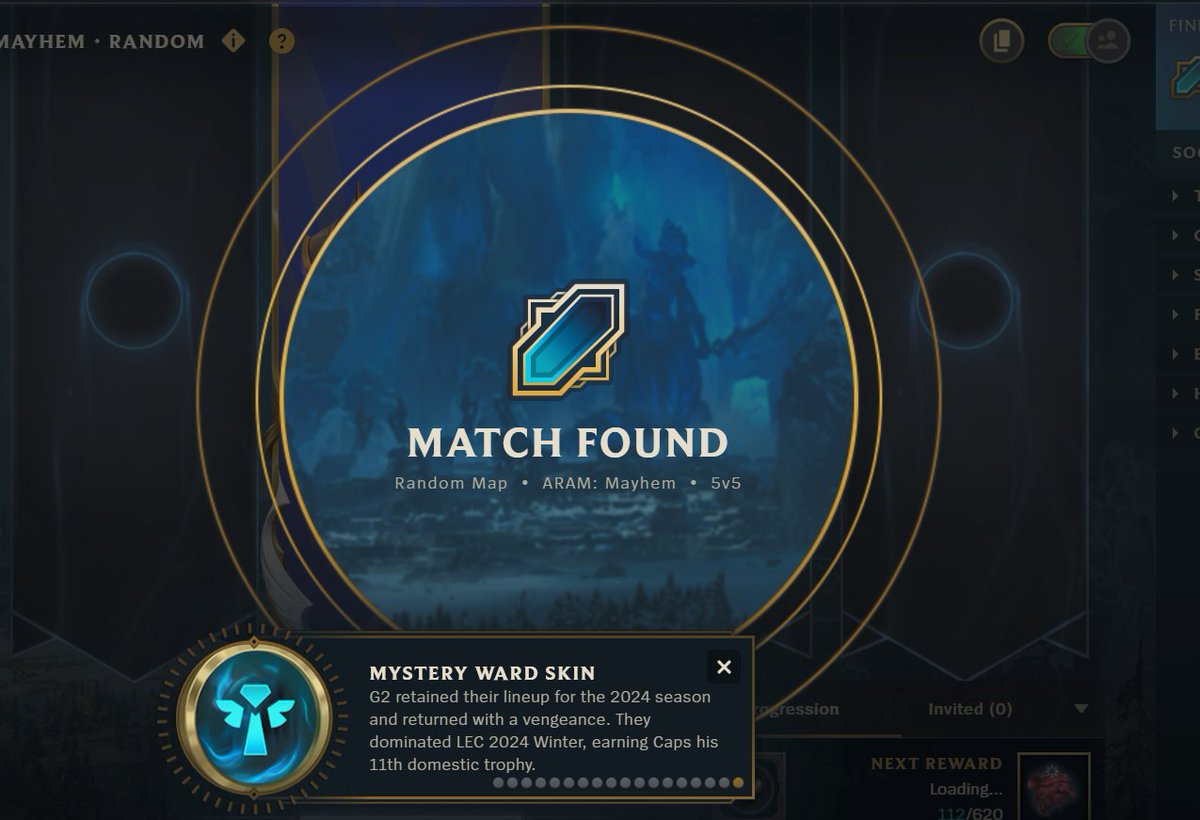 Elolesio_'s tweet photo. Just rejected a match cause I couldn't click accept, nice client design gj riot https://t.co/afXqCfqANq